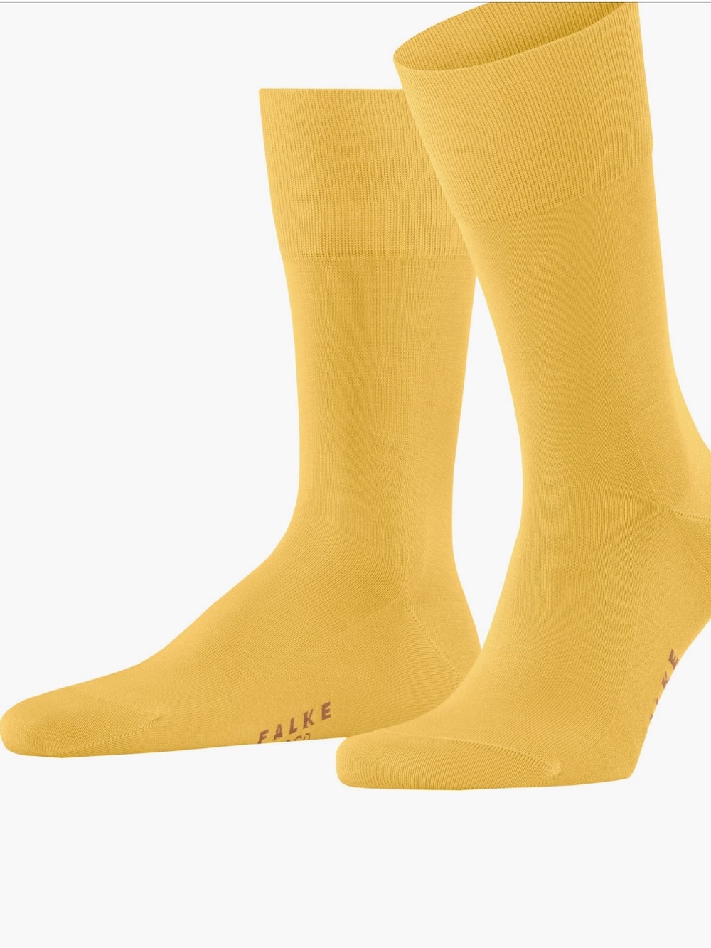 Falke Tiago Organic Cotton Dress Socks Banana Yellow AirPort Wool-Cotton Blend